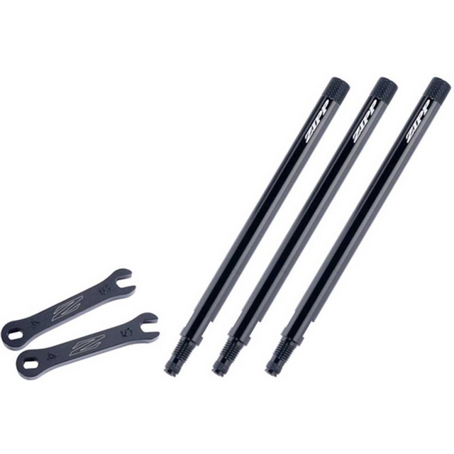 ZIPP 1080 aluminium verlengset - Gekarteld ventiel - Zwart - 91 mm