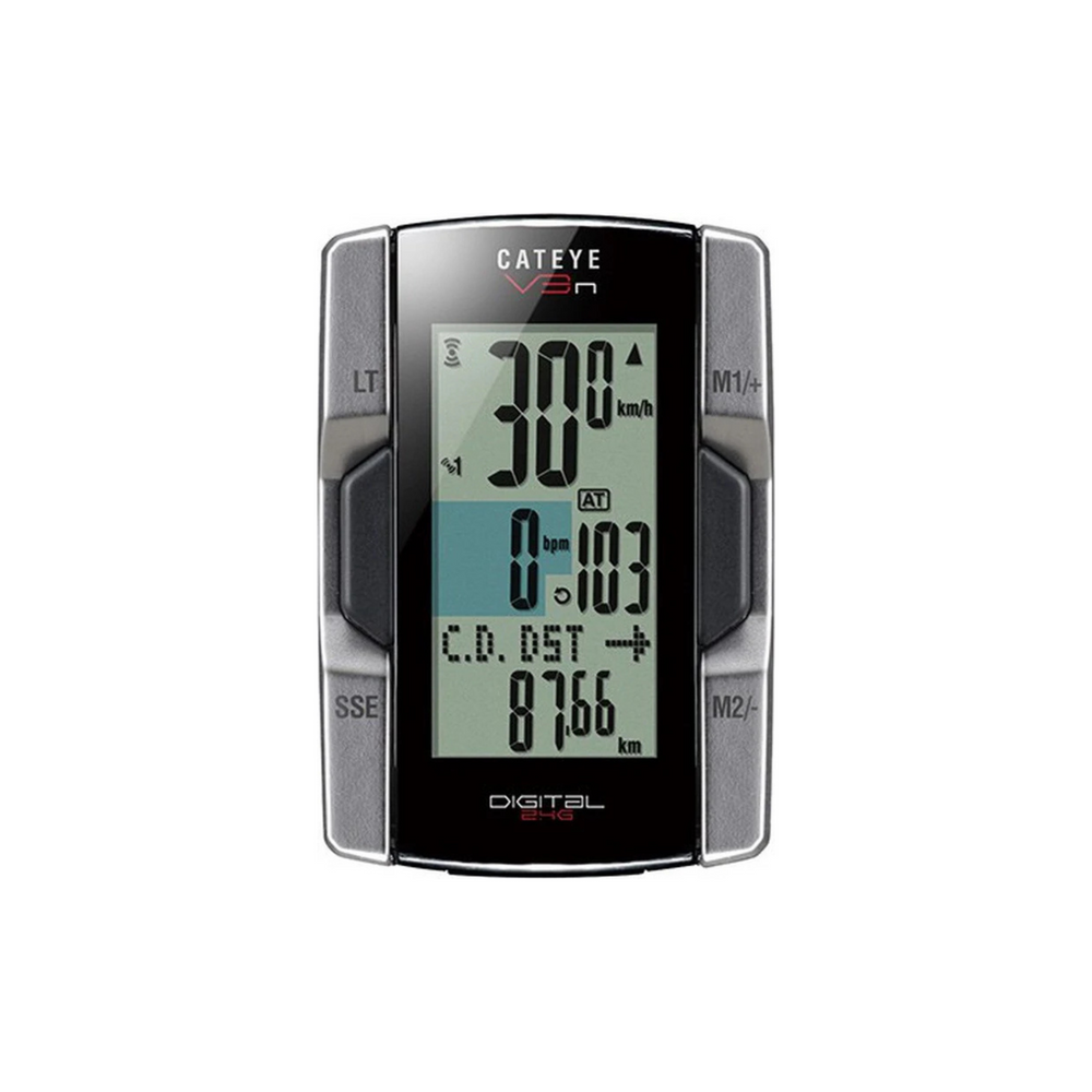 CatEye V3N CC-TR210DW Fahrradcomputer – 2x kabellos – Silber