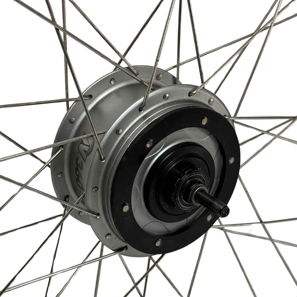 Bicycle wheel with NuVinci N360 hub + NuVinci Harmony shifter / adjuster - 622x19C