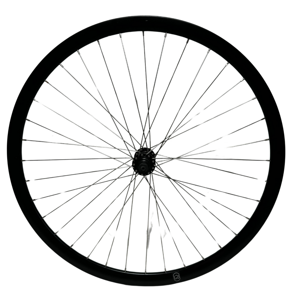 Voorwiel met Shimano HB-MT400 naaf - 28 inch - Zwart - Schijfrem - 622x19C