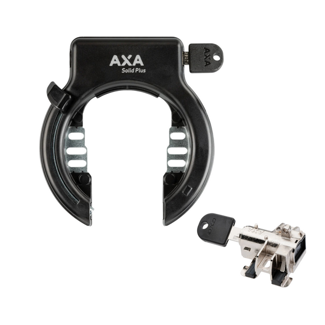 AXA Solid Plus Rahmenschloss & AXA Akkuschloss Bosch Rahmen - Werkstattverpackung