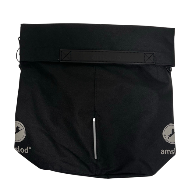 Amslod Enkele Fietstas Jet Black 16L – Waterafstotende E-bike Tas met Hook-On Systeem