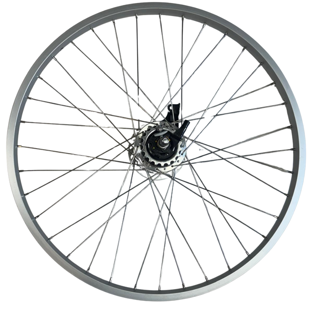 Babboe Bakfiets Achterwiel 26 Inch Shimano Nexus 7 SG-C7R50 – Compleet Zilver