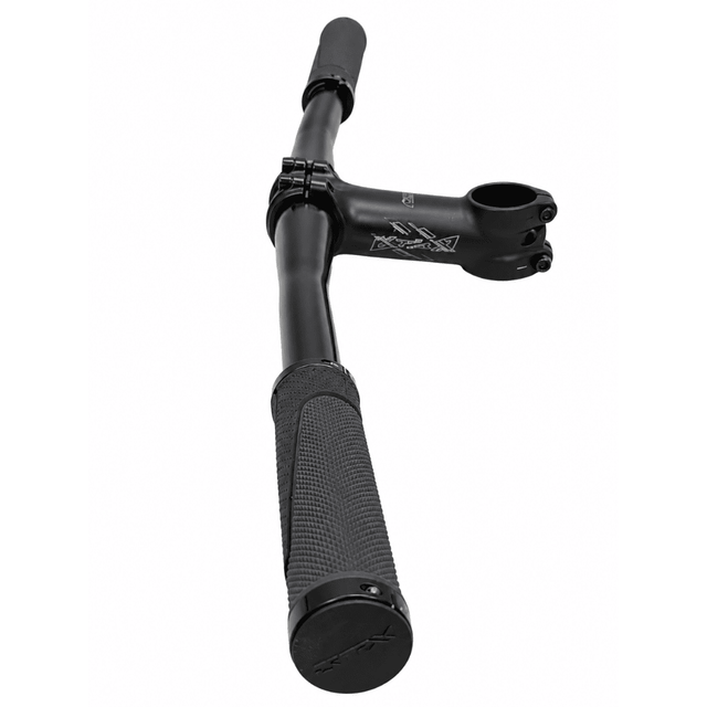 XLC Flatbar MTB Stuur 560 mm + All Ride Stuurpen 110 mm + Ringo Handvatten – 31,8 mm | Zwart