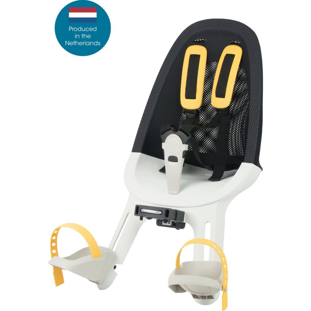 Qibbel Air Bicycle Seat FRONT - White Smoke - Child Seat