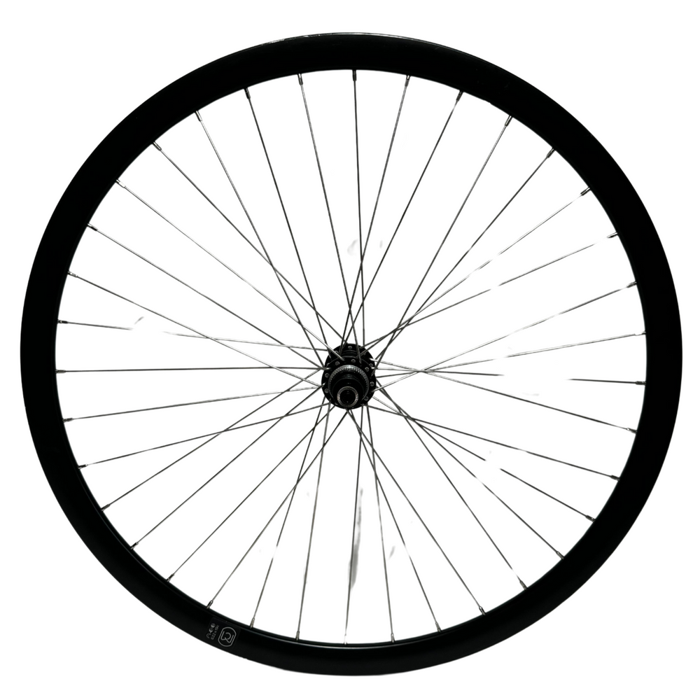 Voorwiel met Shimano HB-MT400 naaf - 28 inch - Zwart - Schijfrem - 622x19C