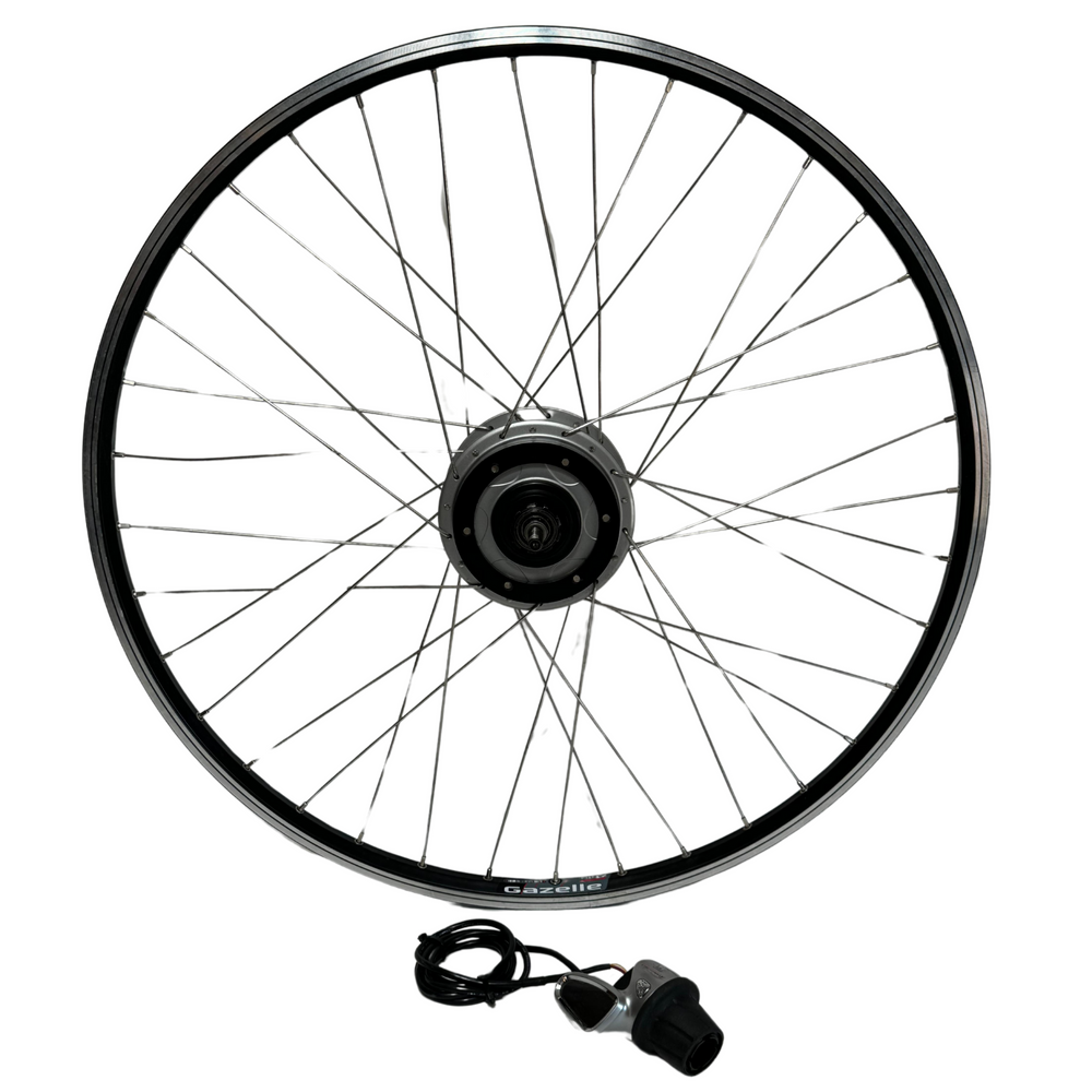 Bicycle wheel with NuVinci N360 hub + NuVinci Harmony shifter / adjuster - 622x19C