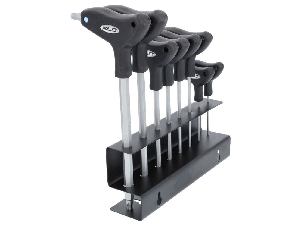 XLC TO-S103 – T-Modell – Torx-Schlüsselsatz – T10–T50 – 8 Stück – Schwarz