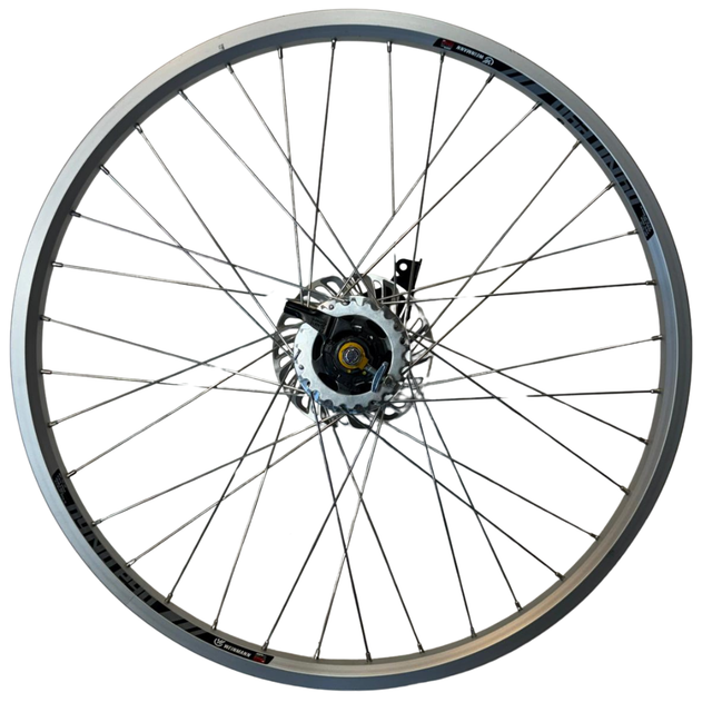26 inch achterwiel voor bakfiets | Shimano Nexus Inter 7 | SG-C3001-7R | Babboe | Compleet | Zilver
