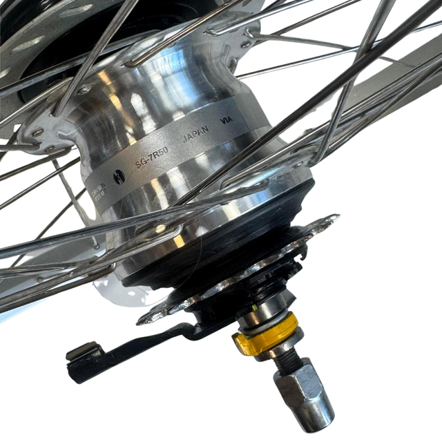 Babboe Bakfiets Achterwiel 26 Inch Shimano Nexus 7 SG-C7R50 – Compleet Zilver