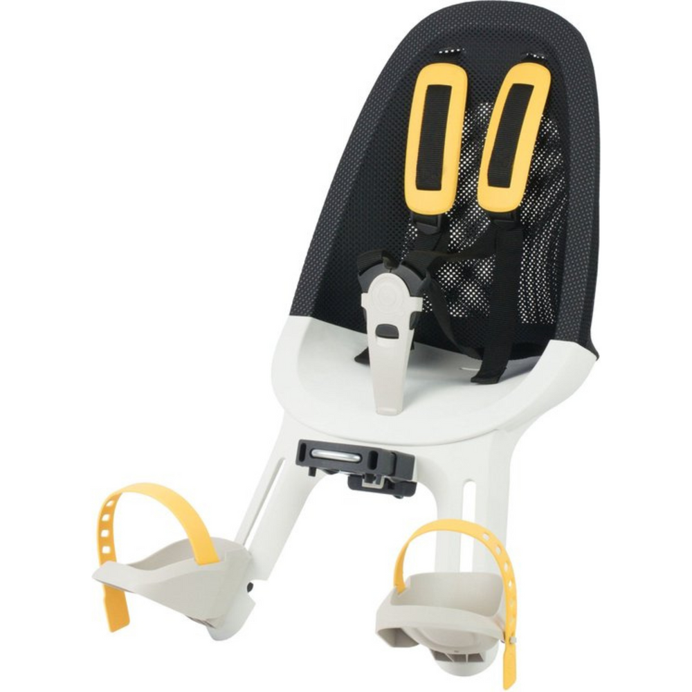 Qibbel Air Bicycle Seat FRONT - White Smoke - Child Seat