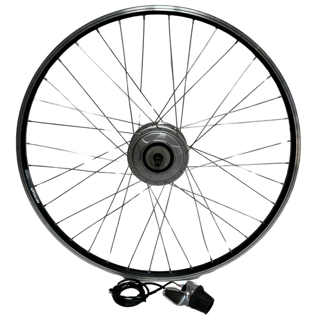 Bicycle wheel with NuVinci N360 hub + NuVinci Harmony shifter / adjuster - 622x19C