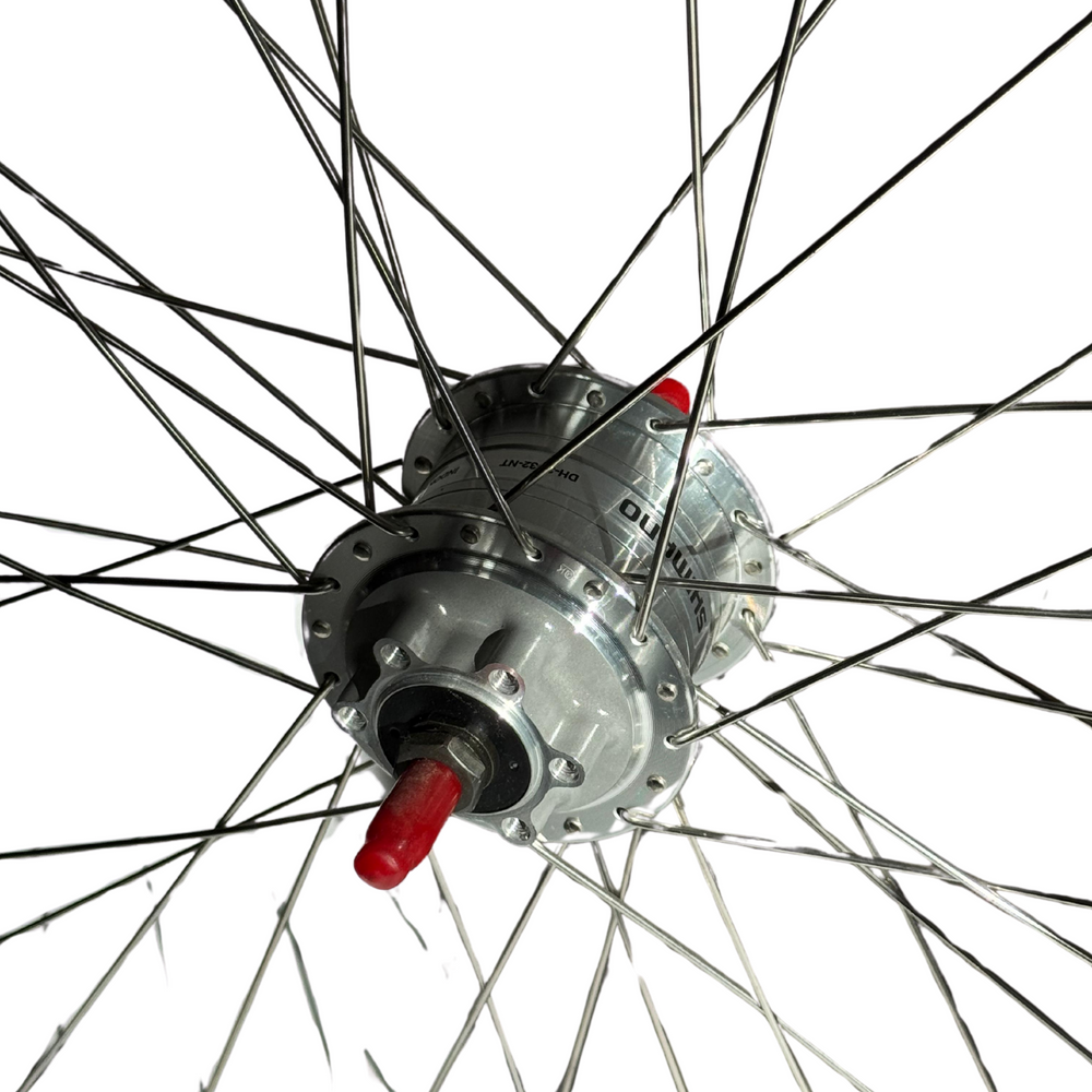 28 inch voorwiel met Shimano naafdynamo DH-3D32-NT | 6 Volt | 3 Watt