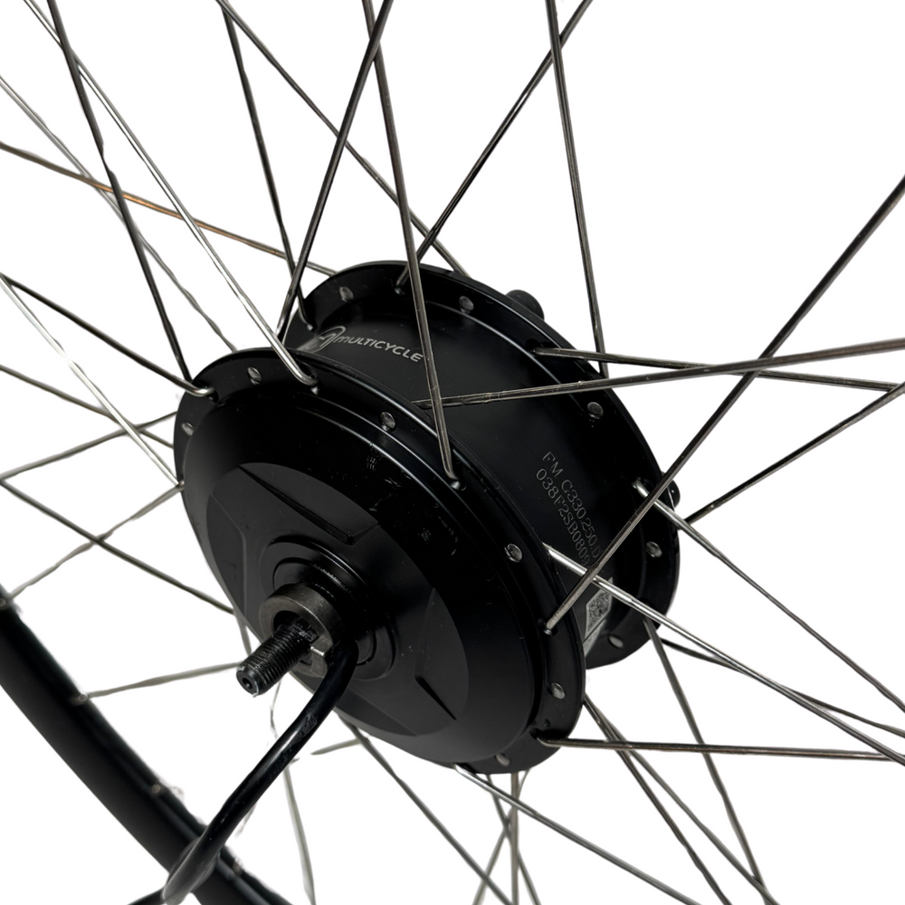 Multicycle Bafang voorwielmotor | Zwart | 350W | 36V | 6 pins | 28 inch