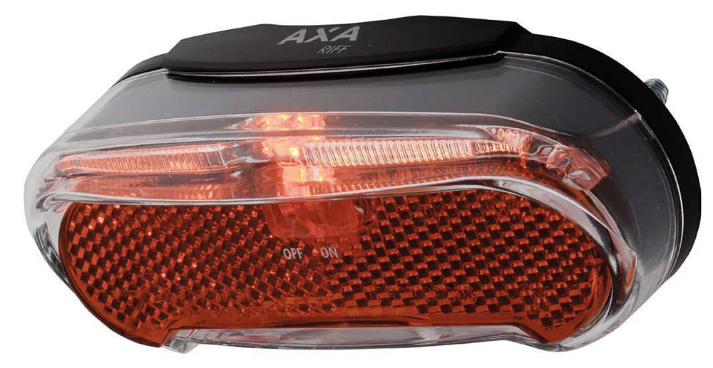 AXA Riff Battery - Fiets Achterlicht - LED Fietsverlichting op Batterij - 50-80 mm - Rood