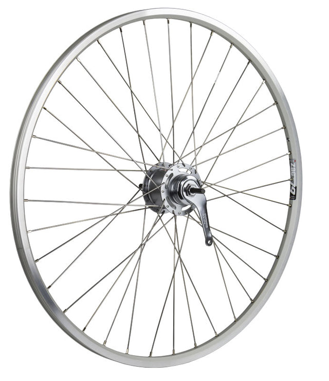 Achterwiel met Shimano Nexus Inter 7 SG-C3001-7C | 28 inch | ZAC19 1 3/8 | Terugtraprem | Zilver