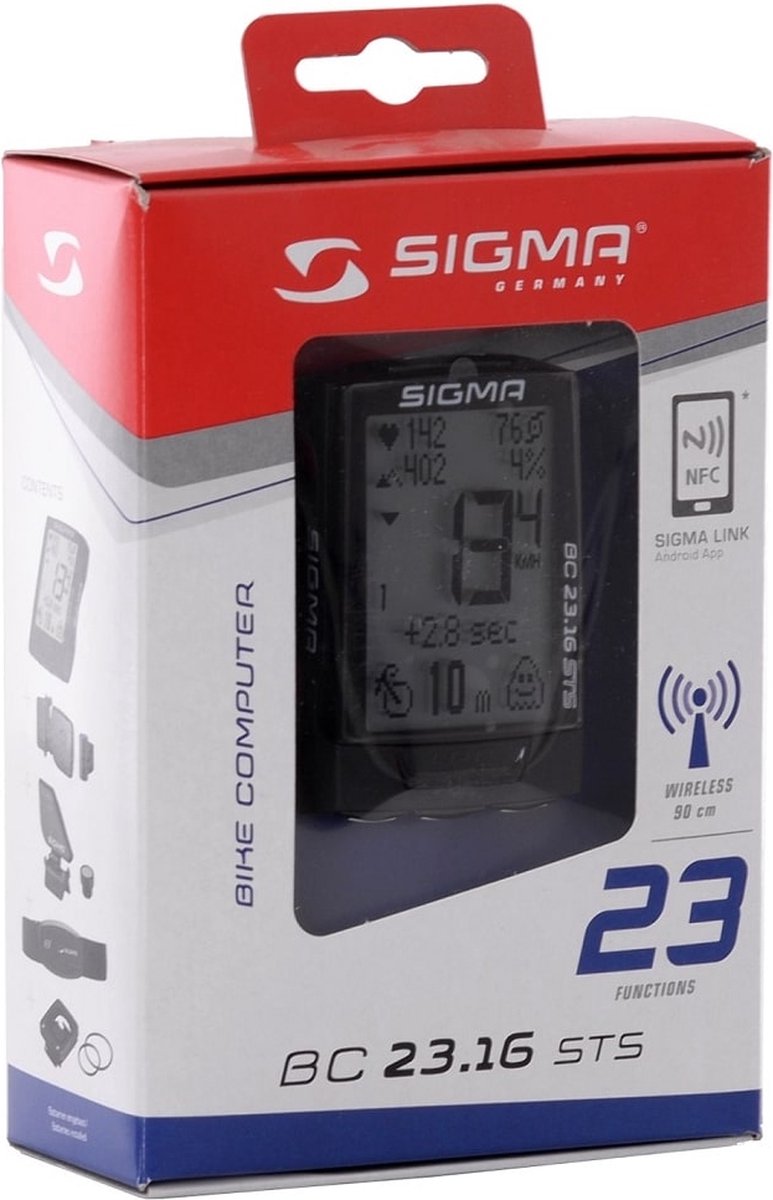 Sigma Fahrradcomputer BC 23.16 STS schwarz 2317