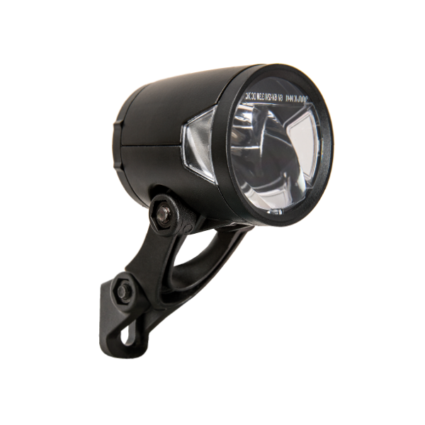 Headlight Herrmans H-Black MR8 E 6-12 Volt - with bracket - 180 lumen