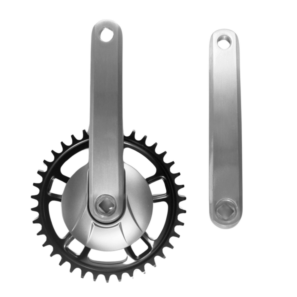 Miranda Crankset - Crankset Nexus 38 teeth - 1/8 + 3/32 zil disk 92 mm