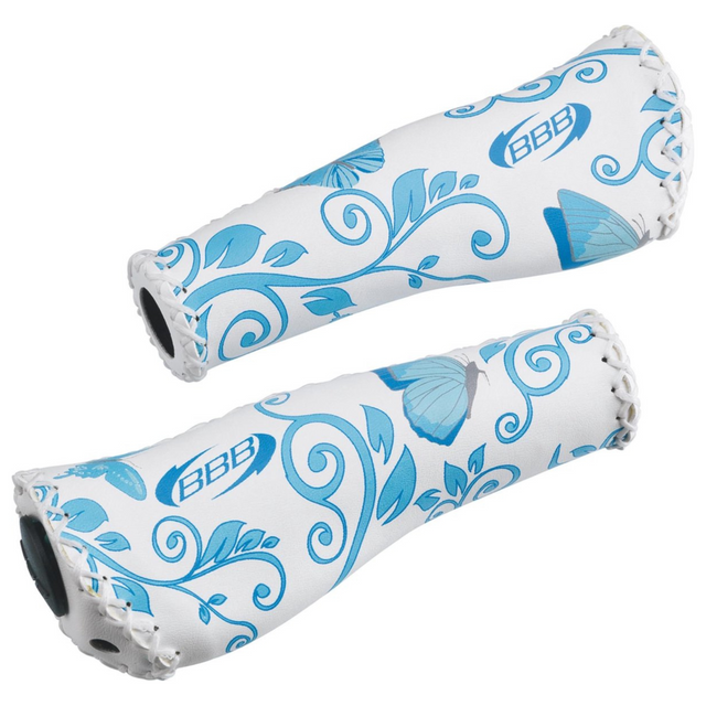 BBB Grips ErgoFix BHG-17 weiß-blau - Fahrradgriffe