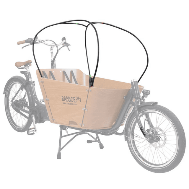 Babboe City Stangenset Regenverdeck & Sonnendach Anthrazit – HWWX-654