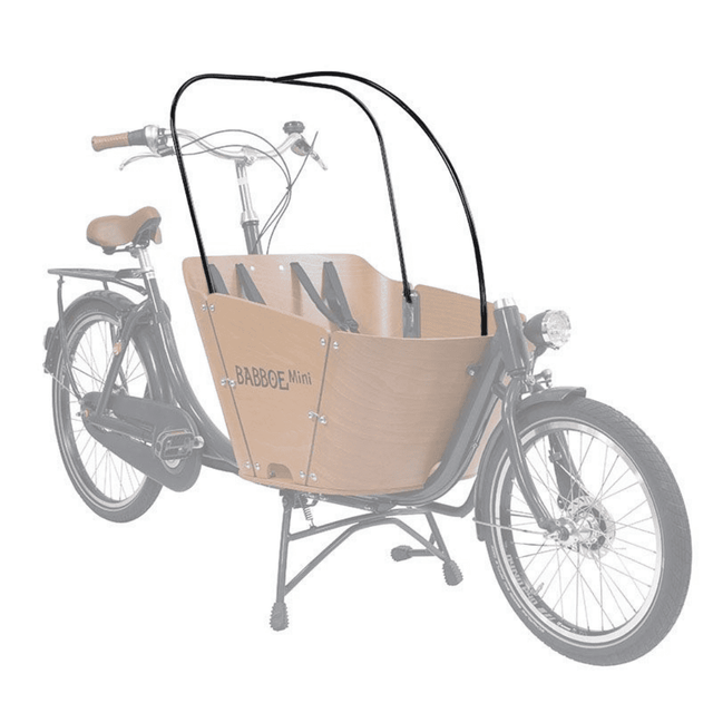 Babboe Mini Stangenset Regenverdeck Anthrazit – HWWX-8442