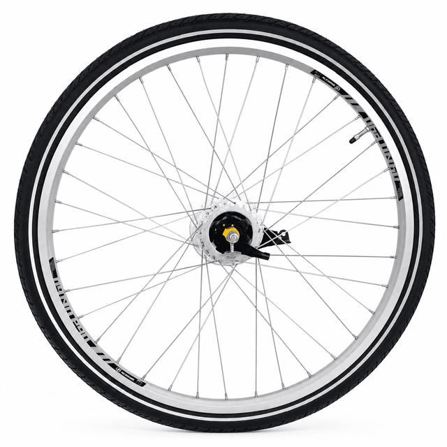 Babboe Achterwiel 26 Inch Shimano Nexus 7 SG-C3001-7R – Rollerbrake | Compleet met Band | Zilver