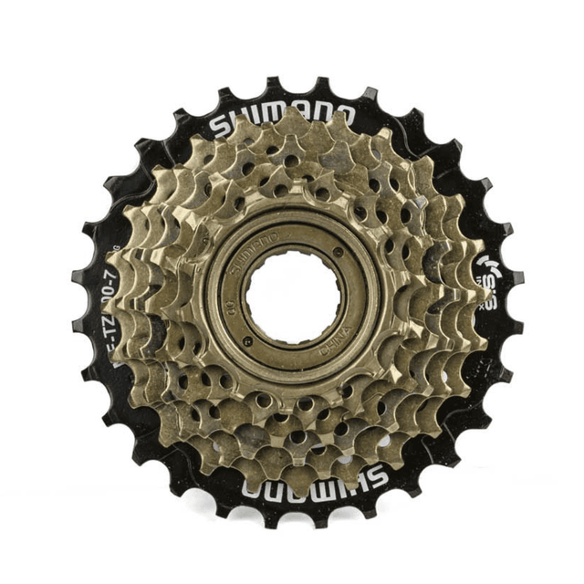 Shimano MF-TZ500 7V 14-28T Freewheel – Zilver/Zwart – Babboe Big-E / City-E / Curve-E