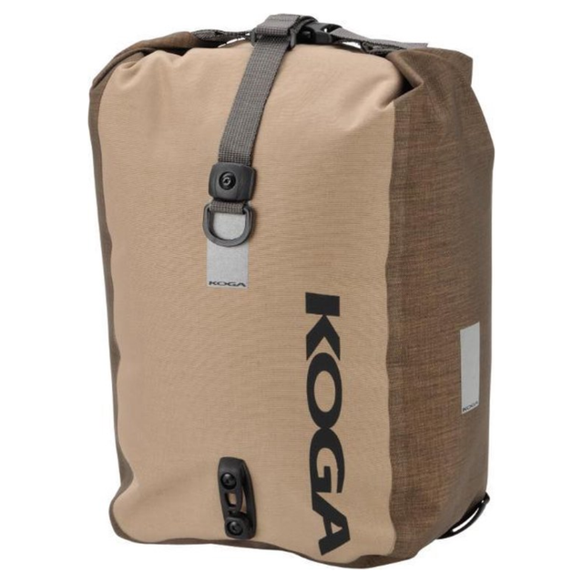 KOGA Sport-Roller Plus Enkele Fietstas Cinnamon/Hazel – Waterdichte Roll-Top Pannier