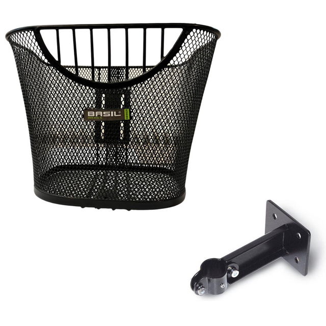 Basil Berlin Ec Basket Fine Mesh Black - Bicycle Basket