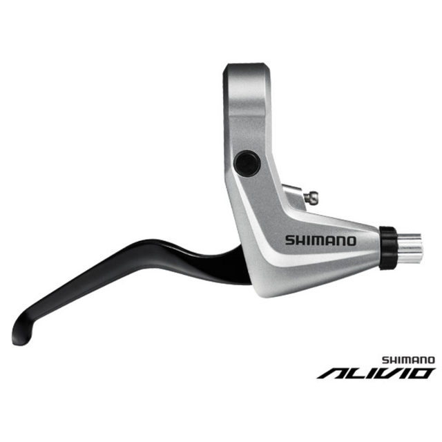 Shimano BL-T4010 Alivio Trekking-Bremshebelset Silber - Kompatibel mit V-Brake und Scheibenbremse