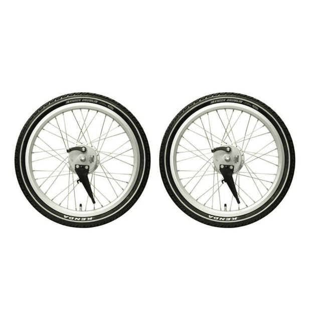 Babboe Set van 2 Voorwielen 20" met Sturmey Archer Trommelrem – Zilver