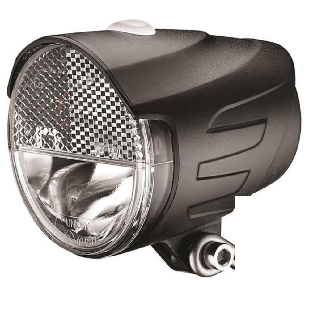 Babboe Headlight Front Light - LED - 20 Lux - Batteries - Black (WITHOUT BRACKET)