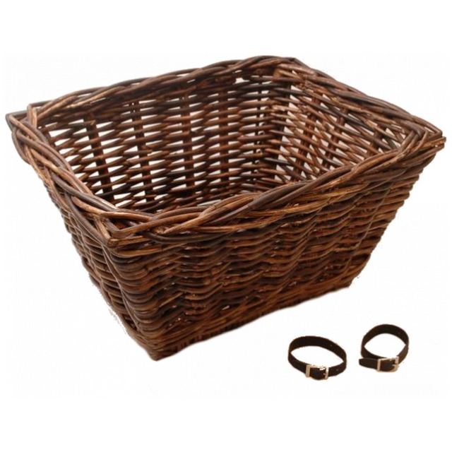 Basil Tour Wicker Fahrradkorb – Dunkelbraun – Retro-Look