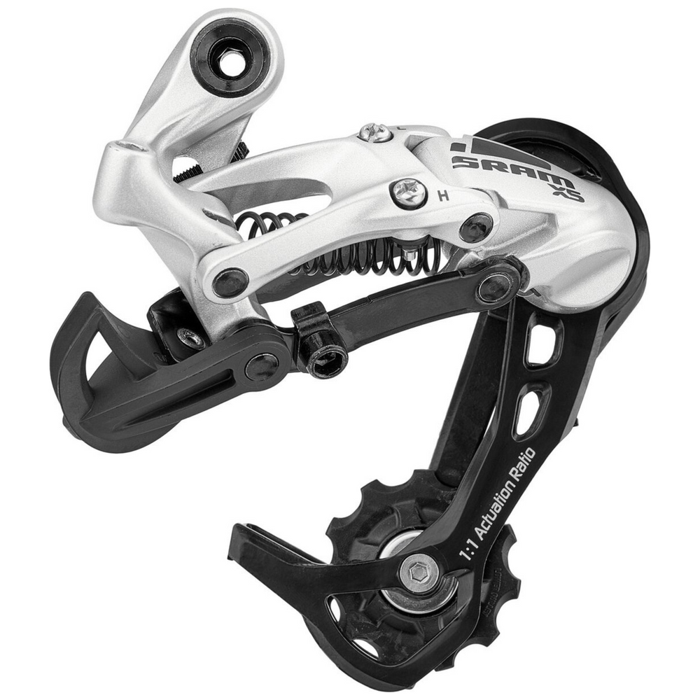 Schaltwerk Sram x5 mittlerer Käfig 9-Gang Aluminium Silber – SILBER