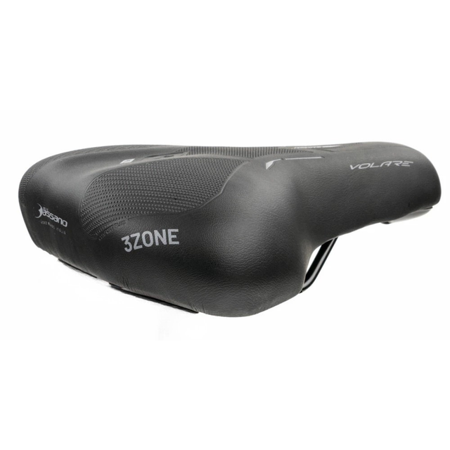 Selle Bassano Volare Icon GT XL 3-Zone Fietszadel – Comfort Zadel Zwart voor E-bike & Stadsfiets
