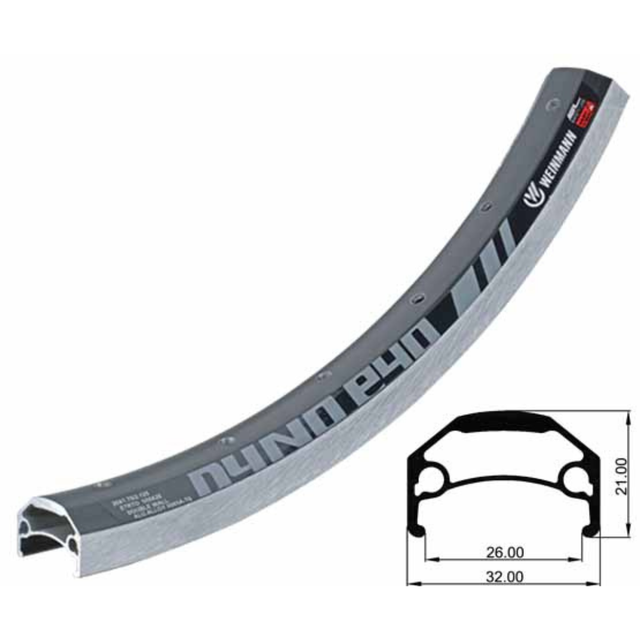 Weinmann DYNO E40 Velg 20 Inch 36H 26-406 Mat Zwart – E-bike Velg voor Motornaaf