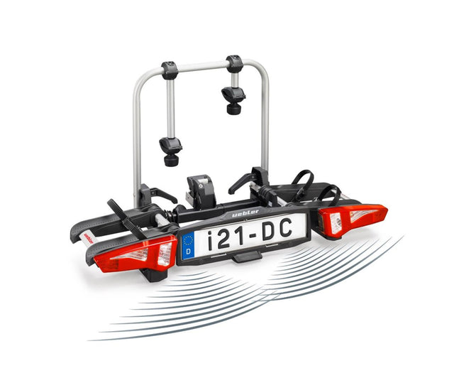 Uebler i21-DC Fietsendrager - MET PARKEERSENSOREN - NIEUW Model 2026!! - 2 Electrische fietsen - 60° Kantelbaar