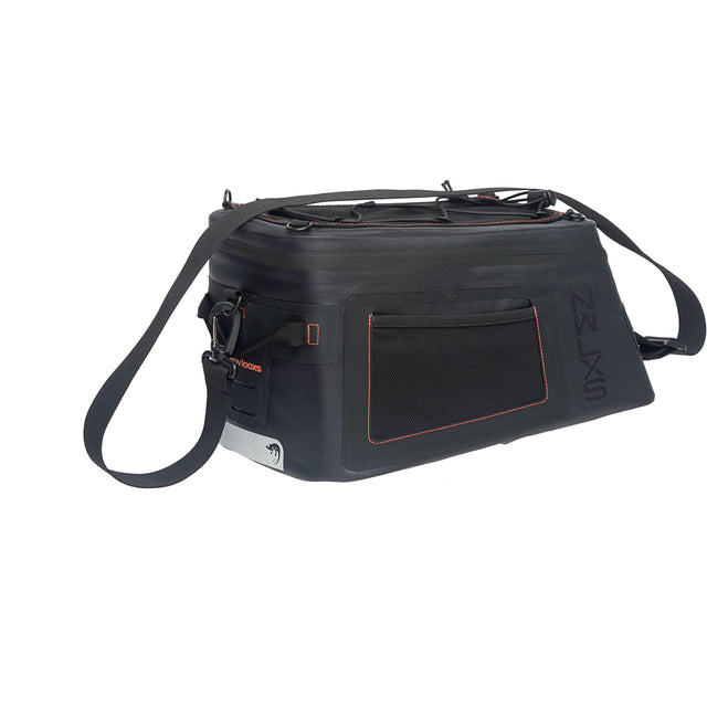 Neue Looxs® Varo Trunkbag KlickFix – Gepäckträgertasche – 100 % wasserdicht – Gepäckträgertasche – 15 Liter – Schwarz