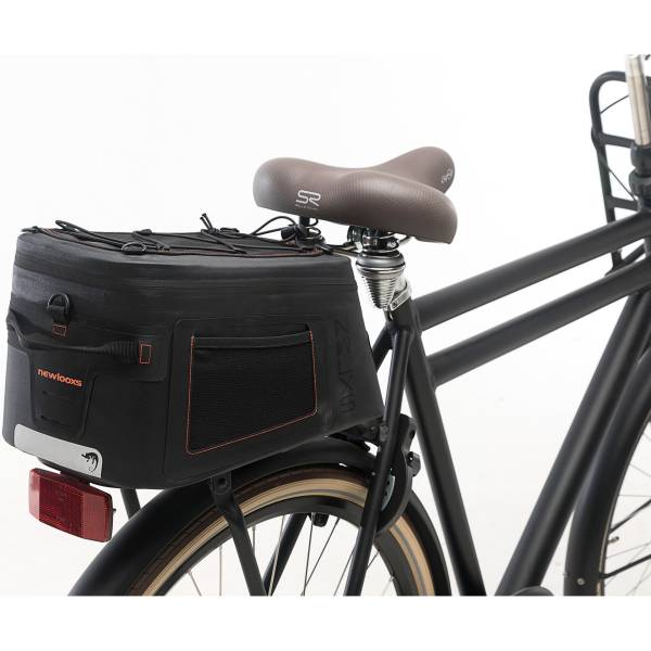 Neue Looxs® Varo Trunkbag KlickFix – Gepäckträgertasche – 100 % wasserdicht – Gepäckträgertasche – 15 Liter – Schwarz