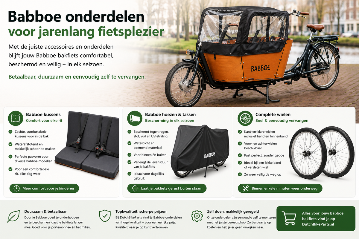 Babboe onderdelen nodig? Veel onderdelen nog leverbaar