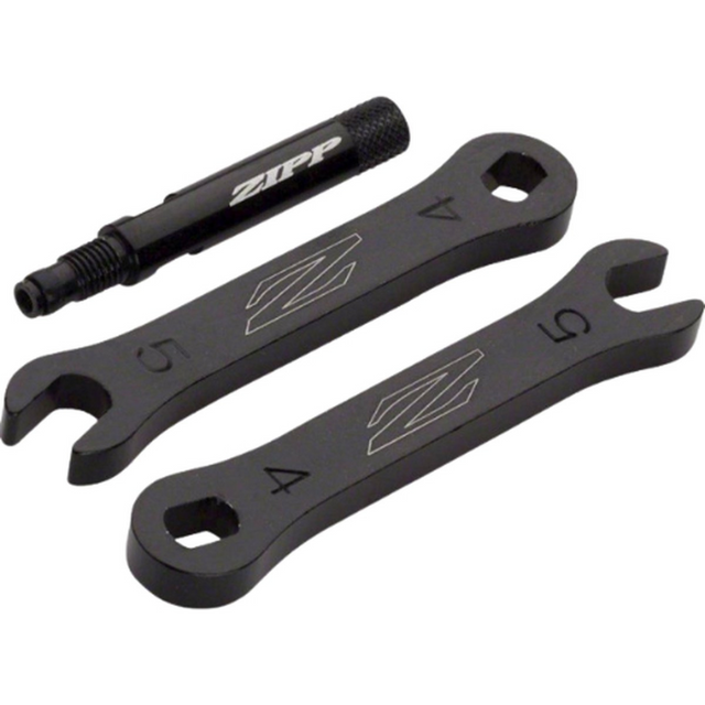 Zipp 60/404 Gekartelde Ventielverlengingen - Aluminium - 41 mm - Zwart