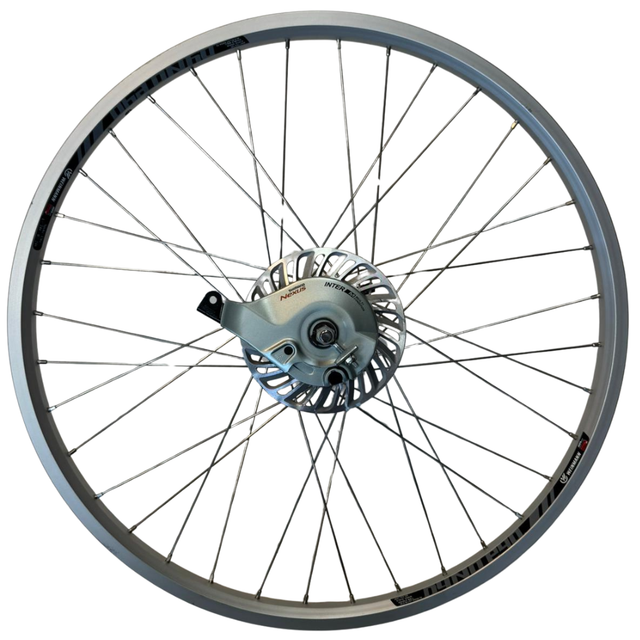 26 inch achterwiel voor bakfiets | Shimano Nexus Inter 7 | SG-C3001-7R | Babboe | Compleet | Zilver