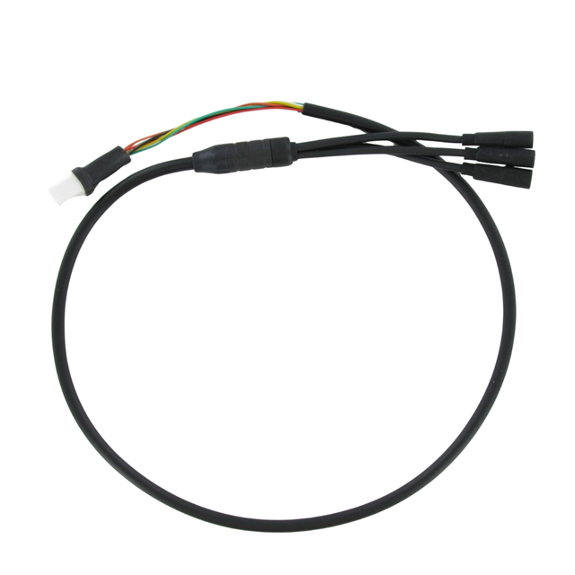 Amslod / Bafang Displaykabel 80 cm – Middenmotor Kabel met Remsensor Aansluiting (Druppel Connector)