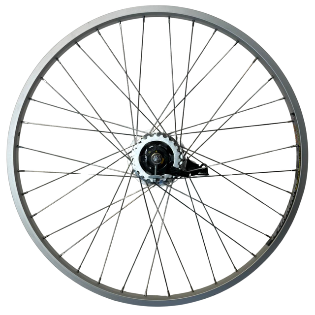 26 inch achterwiel voor bakfiets | Shimano Nexus Inter 7 | SG-C3000-7R | Babboe | Compleet | Zilver