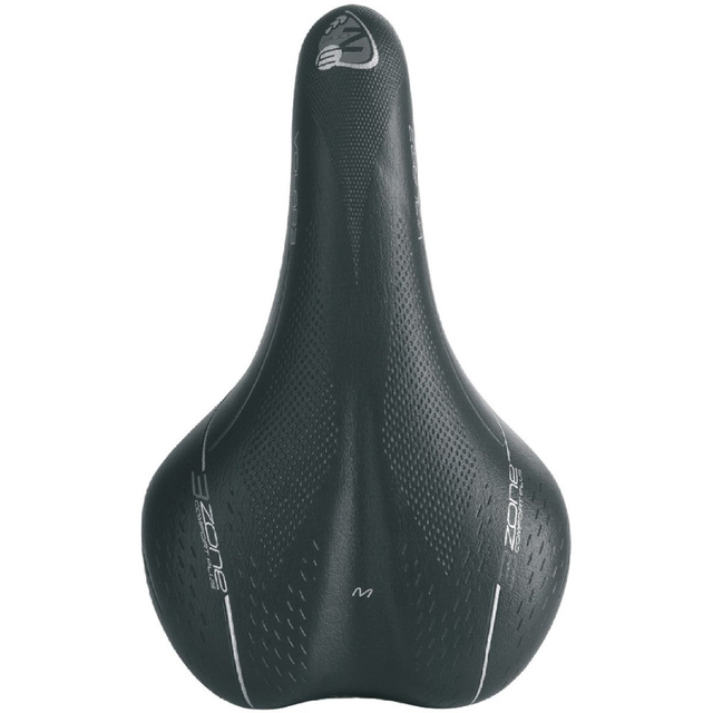 Selle Bassano Volare M X33 Heren Fietszadel – Comfort 3-Zone Zadel Zwart (Medium)