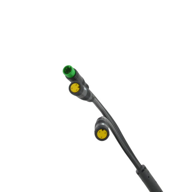 Amslod Displaykabel UART 135 cm – Middenmotor Kabel met Ronde Stekker en Remsensor Aansluitingen