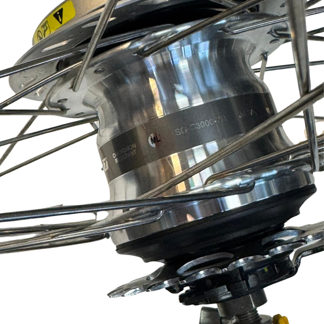 26 inch achterwiel voor bakfiets | Shimano Nexus Inter 7 | SG-C3000-7R | Babboe | Compleet | Zilver