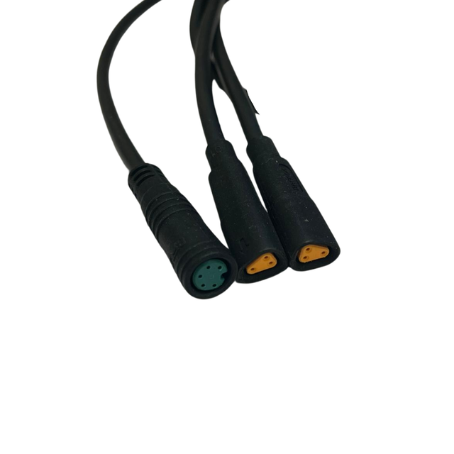 Amslod Kabelboom Display – E-bike Kabel Kent & Eton met Remonderbreking (2x Oranje Stekker)