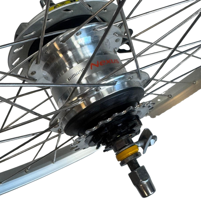Babboe Bakfiets Achterwiel 26 Inch Shimano Nexus 7 SG-C7R50 – Compleet Zilver